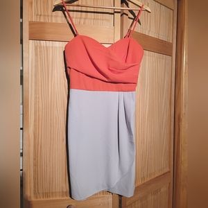 Women's Color Block Pencil Skirt Dress